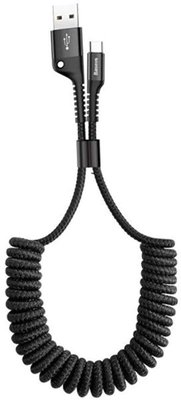 Baseus Fish eye Spring Data Cable For Type-C 2A 1M Black F_141553 фото