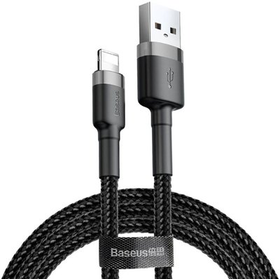 Baseus Cafule Cable USB For Lightning 2A 3m Gray Black F_142004 фото