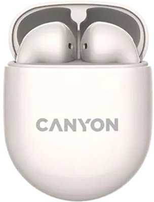 Canyon TWS-6 Bluetooth Headset With Microphone BT V5.3 Beige F_141459 фото