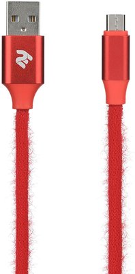 2E Fur USB 2.4 - Micro USB Cable 1m Red F_137491 фото