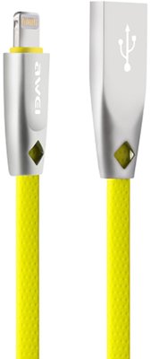 AWEI CL-95 Lightning cable 1m Yellow F_92052 фото