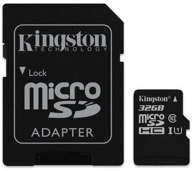 Kingston microSDHC/SDXC UHS-I Class 10 Canvas Select Plus SD адаптер 32Gb F_113536 фото