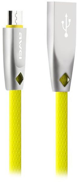 AWEI CL-96 Micro cable 1m Yellow F_89481 фото