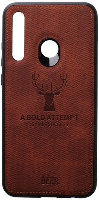 TOTO Deer Shell With Leather Effect Case Huawei P Smart+ 2019 Brown F_93659 фото