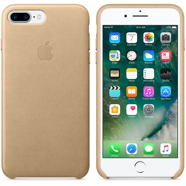 Apple Leather Case iPhone 7/8 plus Gold F_46256 фото