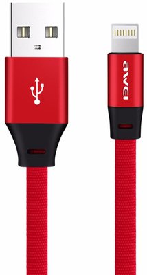 AWEI CL-97 Lightning cable 1m Red F_92049 фото