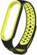 UWatch Replacement Sports Strap for Mi Band 5/6 Black/Yellow F_126653 фото 1