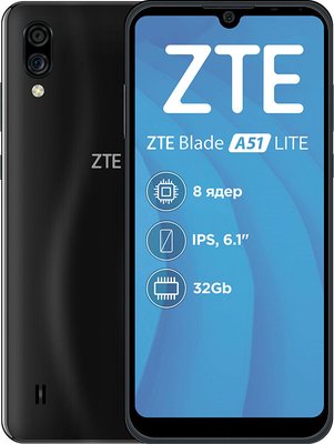 ZTE Blade A51 Lite 2/32GB Black (Уценка 5%) F_140124 фото