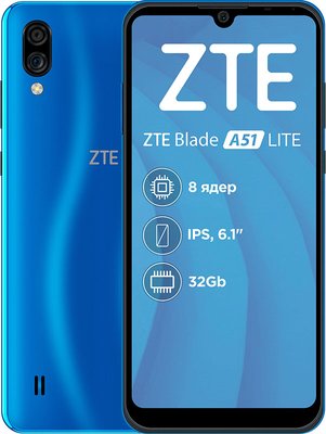 ZTE Blade A51 Lite 2/32GB Blue *** F_141065 фото
