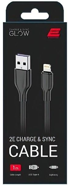 2E USB-A - Lightning Glow 1m Black F_139441 фото