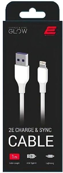 2E USB-A - Lightning Glow 1m White F_139442 фото