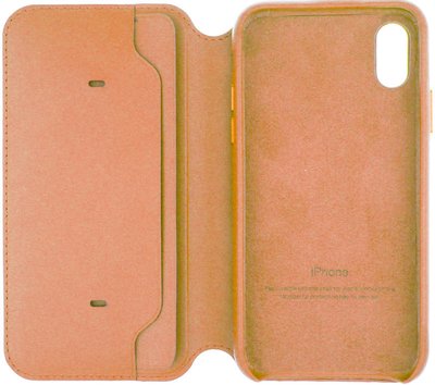 Apple Book Cover Case iPhone X Brown F_56266 фото