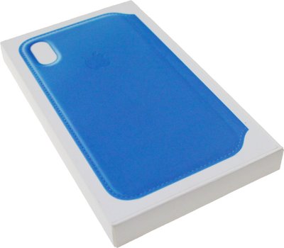 Apple Book Cover Case iPhone X Light Blue F_56260 фото