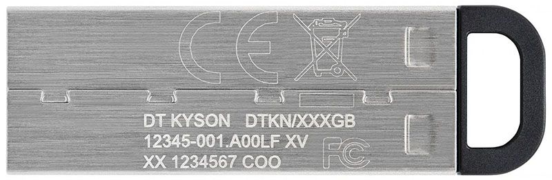 Kingston DataTraveler Kyson USB 3.2 64Gb Silver Black F_134159 фото