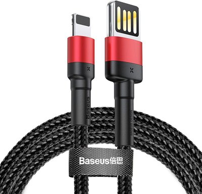 Baseus Cafule Cable Special Edition USB For iP Lighting 1m Red Black F_136697 фото