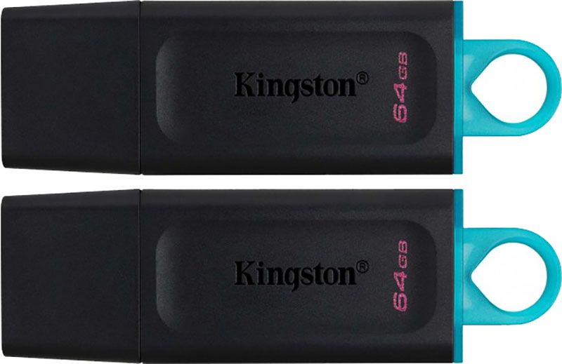 Kingston DT Exodia USB 3.2 64GB 2 Pack Black/Blue F_142321 фото