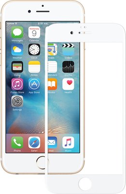Mocolo 2.5D Full Cover Tempered Glass iPhone 6/6s Silk White F_52126 фото