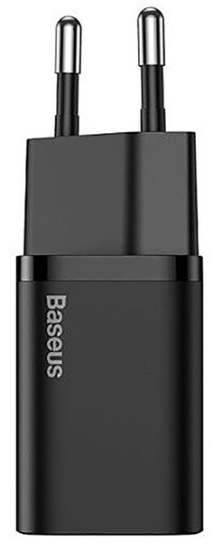 Baseus Super Si Quick Charger 20W Sets Black + Type-C to Lightning Cable Black F_138626 фото