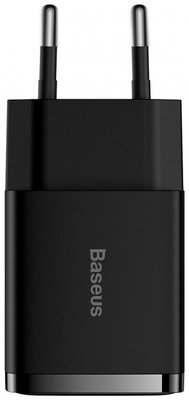 Baseus Compact Charger 2USB 10.5W EU Black F_139389 фото