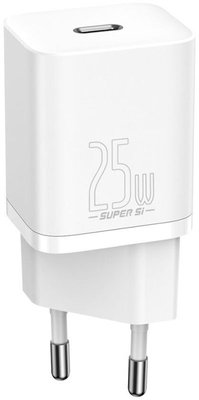 Baseus Super Si Quick Charger USB-C 25W EU White F_139398 фото