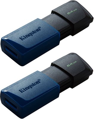 Kingston DT Exodia M USB 3.2 64GB 2 Pack Black/Blue F_142320 фото