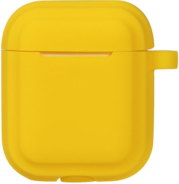 TOTO Plain Cover With Stripe Style Case AirPods Yellow F_101763 фото