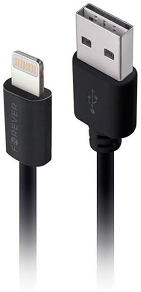 Forever M02 2A Cable lightning Black F_134116 фото