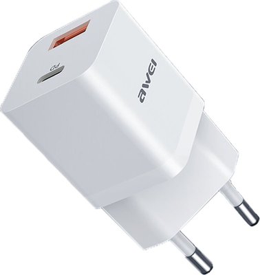 AWEI PD12 Type-C Charger White F_136344 фото