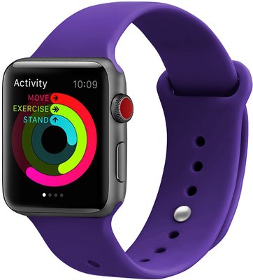 UWatch Silicone Strap for Apple Watch 42/44 mm Deep Purple F_101408 фото