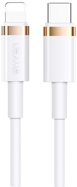 Usams US-SJ484 U63 Type-C To Lightning 20W PD Fast Charging & Data Cable 1.2m White 136210 фото