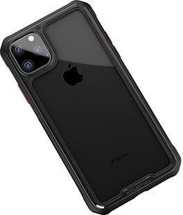 Ipaky Mufull Series TPU+PC Case Apple iPhone 11 Pro Black 104454 фото