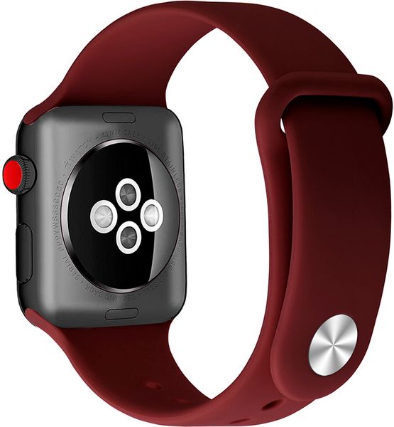 UWatch Silicone Strap for Apple Watch 38/40 mm Wine Red F_101385 фото