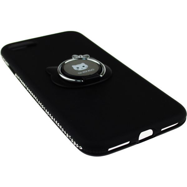 SHENGO Soft-touch holder TPU Case iPhone 8 Black 54288 фото