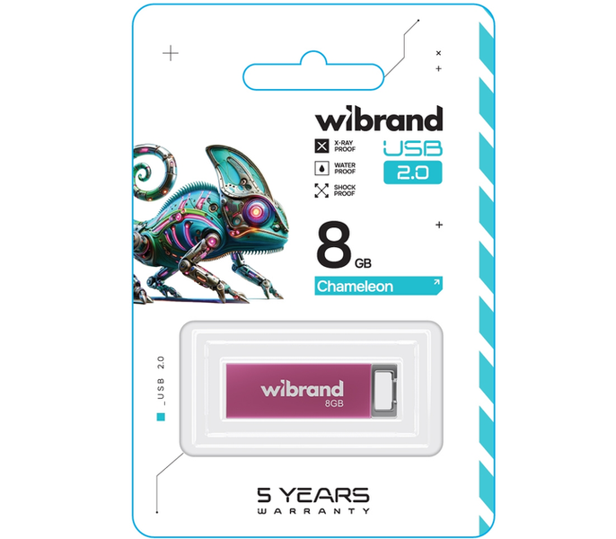 Wibrand USB 2.0 Chameleon 8Gb Pink 144744 фото