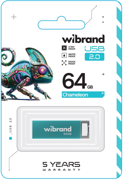 Wibrand USB 2.0 Chameleon 64Gb Light Blue 144998 фото