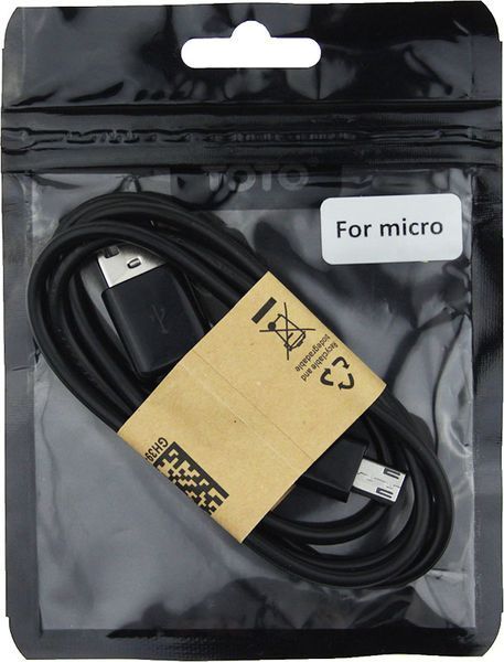 TOTO TKH-56 USB cable microUSB 0.8m Black 52575 фото
