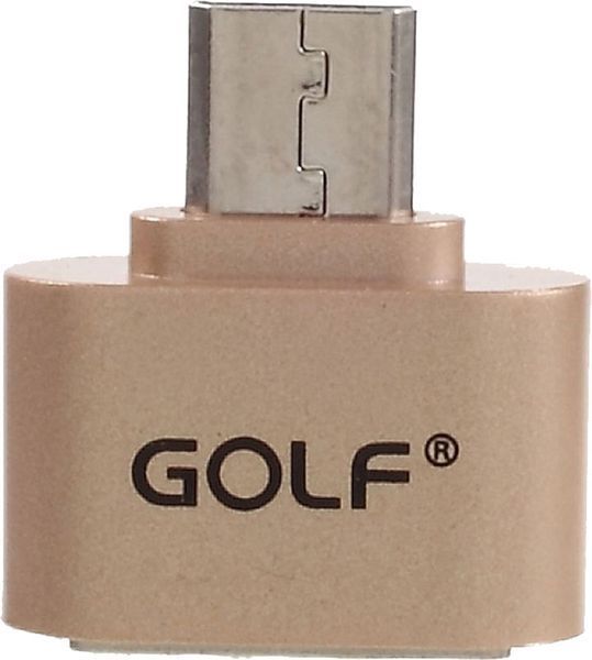 GOLF OTG-Micro adapter Gold 46179 фото