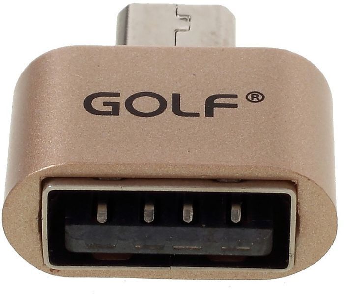 GOLF OTG-Micro adapter Gold 46179 фото