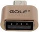 GOLF OTG-Micro adapter Gold 46179 фото 2