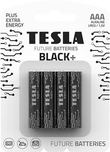 TESLA Batteries BLACK+ AAA LR03 Blister 4 шт. 130638 фото