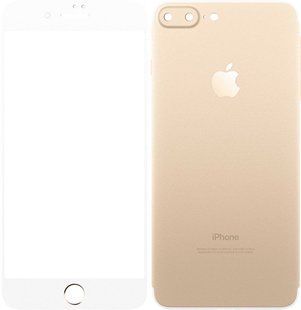 TOTO 2,5D Full cover Tempered Glass front and back for iPhone 7 Plus Gold 46533 фото