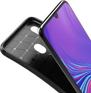 TOTO TPU Carbon Fiber 1,5mm Case Samsung Galaxy A20/A30 Dark Blue 95671 фото