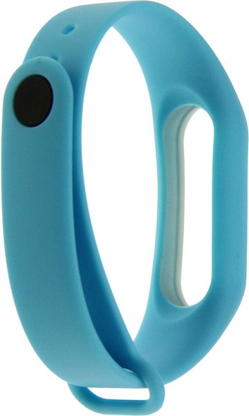 UWatch Double Color Replacement Silicone Band For Xiaomi Mi Band 2 Blue/White Line 76992 фото