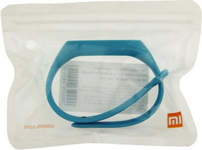 UWatch Double Color Replacement Silicone Band For Xiaomi Mi Band 2 Blue/White Line 76992 фото