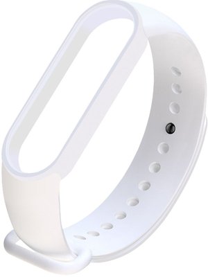 UWatch Replacement Silicone Band For Xiaomi Mi Band 5/6/7 White F_126618 фото
