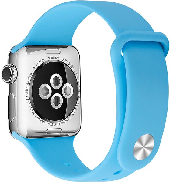 UWatch Silicone Strap for Apple Watch 42/44 mm Blue 101393 фото