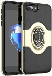 Ipaky PC Bumper Soft case with 360 finger ring holder iPhone 7 Plus Gold 53687 фото