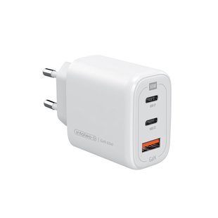 Intaleo TCG65GAN 65W GAN 2USB-C PD+USB-A QC 3.0 White 145277 фото