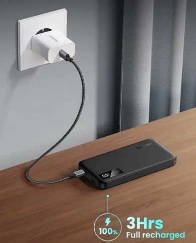 UGREEN 20000mAh Two-way Fast Charging Power Bank PB312 20W Gray 147355 фото