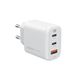 Intaleo TCG65GAN 65W GAN 2USB-C PD+USB-A QC 3.0 White 145277 фото 1